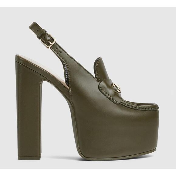 Gucci Horsebit Platform Slingbacks - Picture 1 of 4